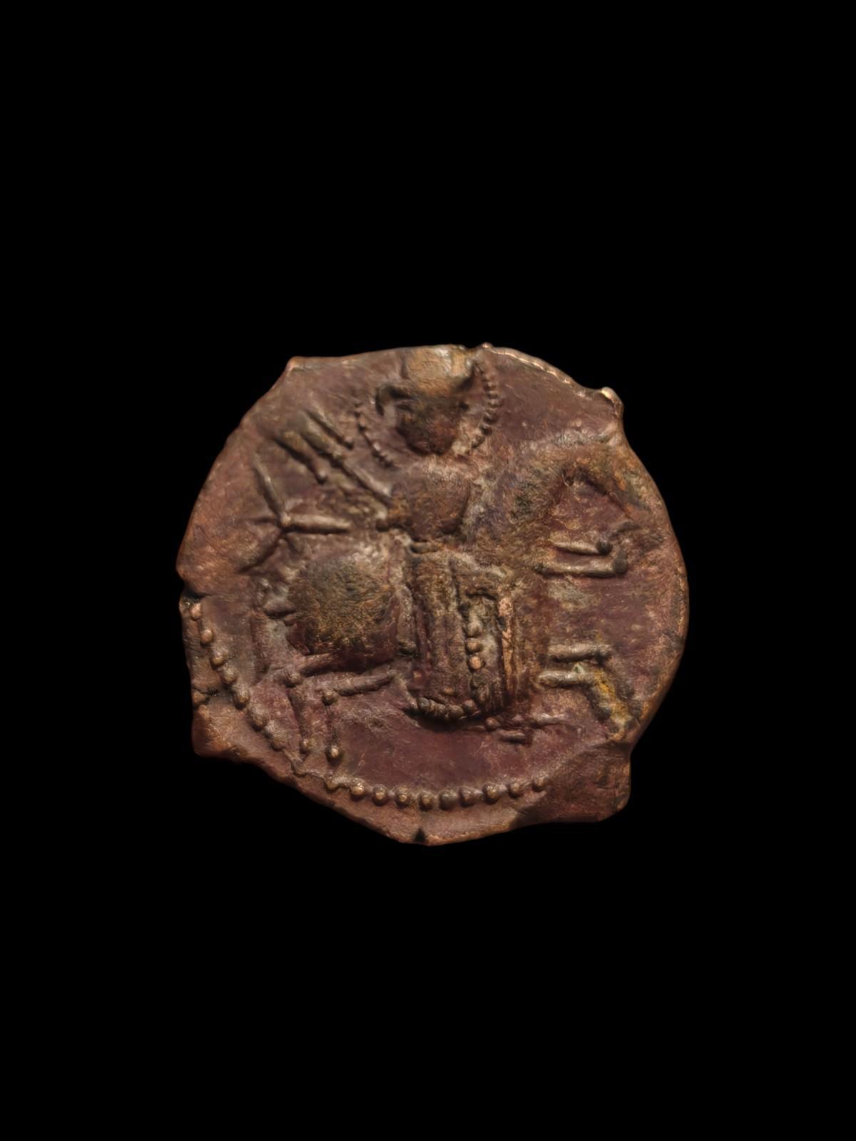 SELJOUKIDES DE ROUM. Sulayman II 1196-1204 ap. J.-C. Dirham, cavalier nimbé au galop