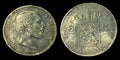 1872 Netherlands William III 2 1/2 Gulden .945 Fine Silver Coin KM# 82