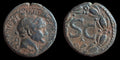 Trajan. Ancient Roman Provencial coins SC On Wreth Antioch 12,1 gr.