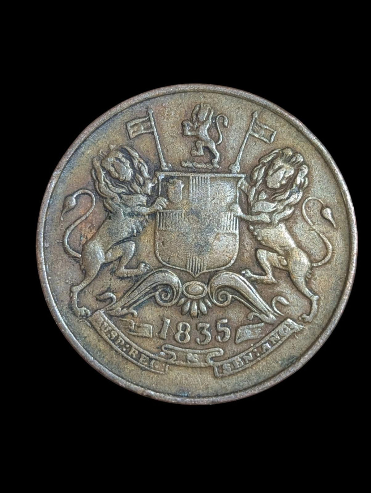 British India 1845 East India Company Half Anna | Collectable Grade |