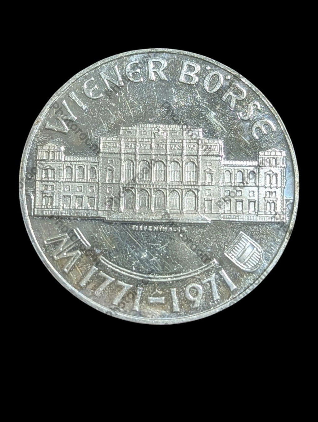 1971 AUTRICHE VIENNE BOURSE DE VIENNE Pièce de 25 Shillings en argent (épreuve)