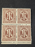 Stamps Germany Allied Bi-Zone Anglo-American 4x 10 Pfennig 1945 Mi.Nr. 22