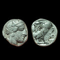 Ancient Greek Tetradrachm Illyria Attica Athens 404 BC Silver Owl Coin