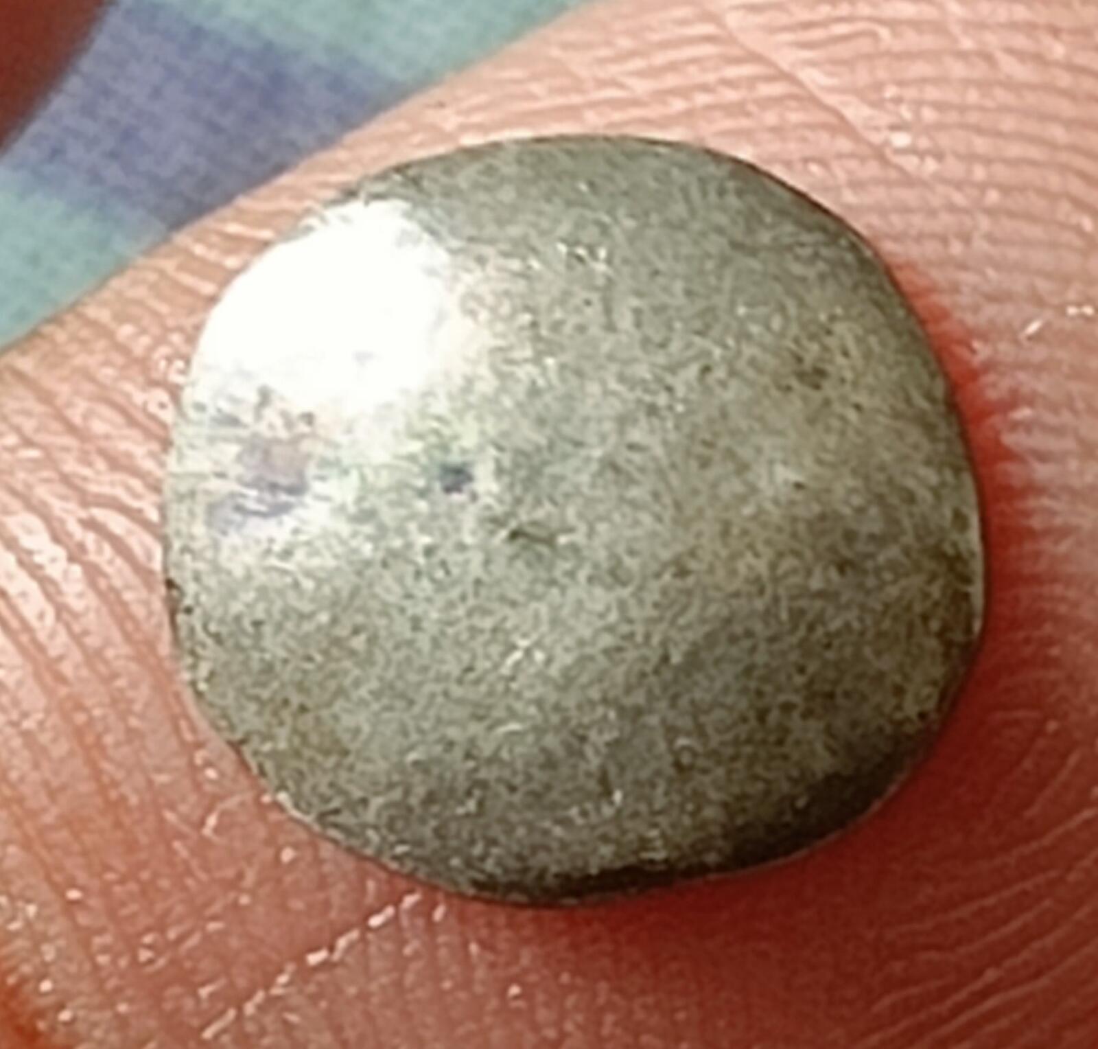 #A12#Ancient GANDHARA JANAPADA Authentic 600 B.C 1/16 Silver Punch mark coin.
