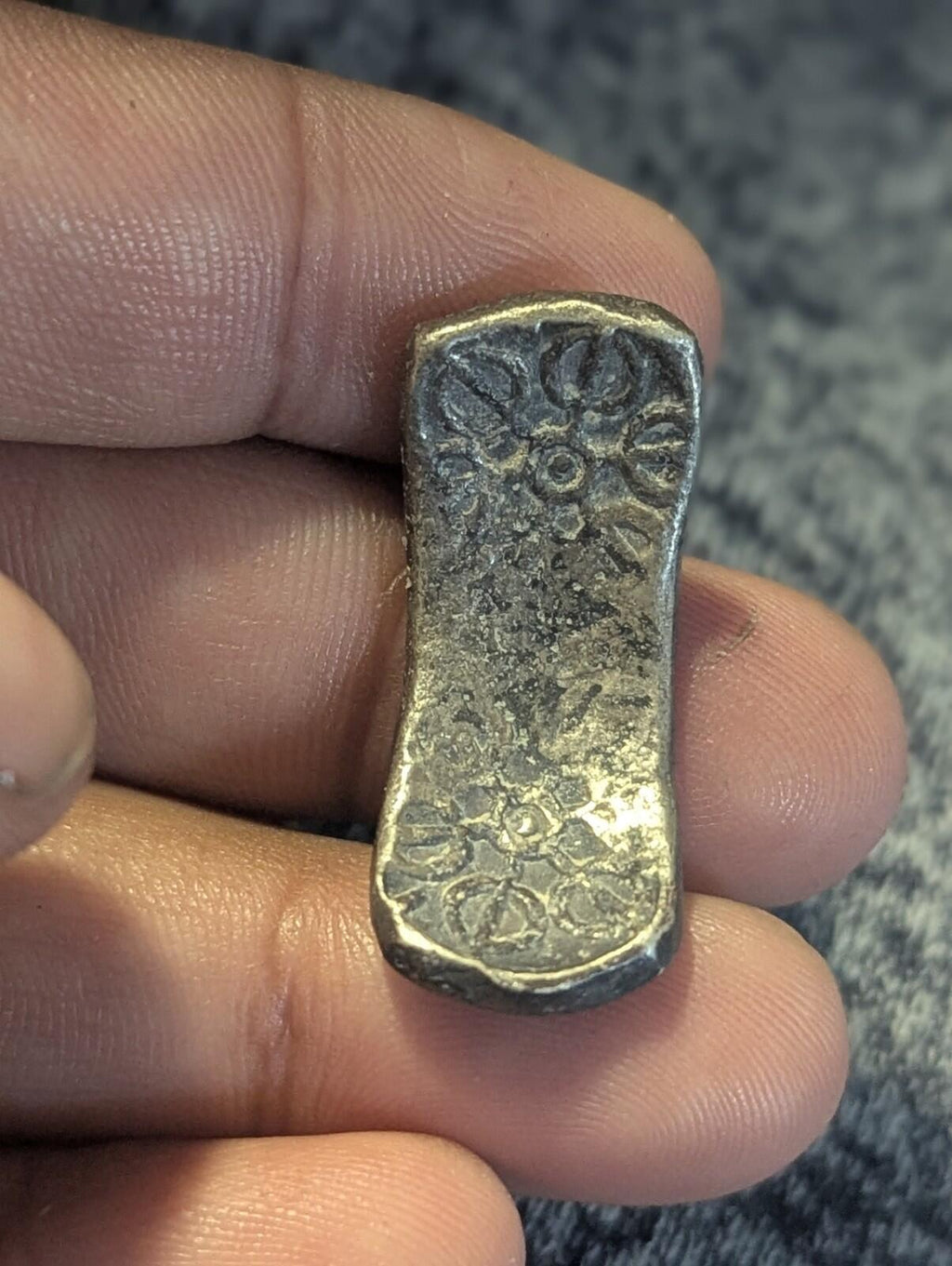 ⭐印度⭐。古犍陀罗国（GANDHARA JANAPADA）真品古老公元前600年银币弯条