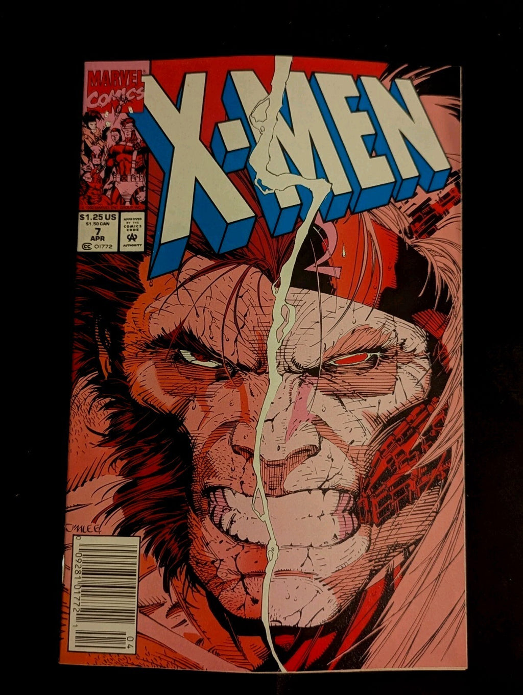 X-men #7 Jim Lee Wolverine NM Near Mint Grade