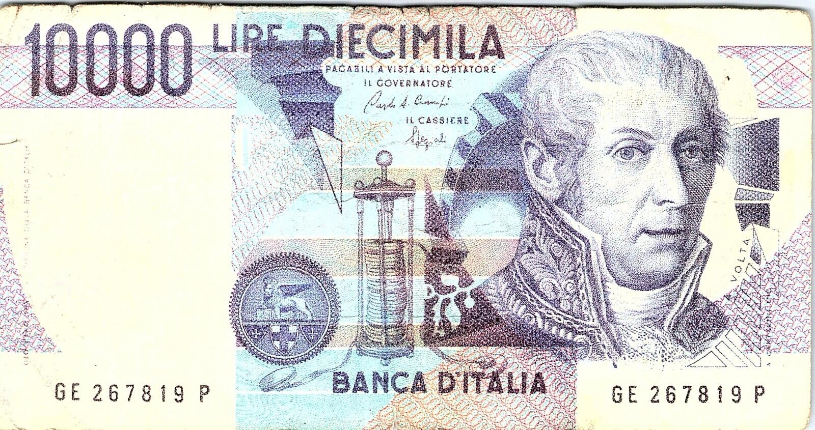 10000 lire Italy 1984 Better Grade