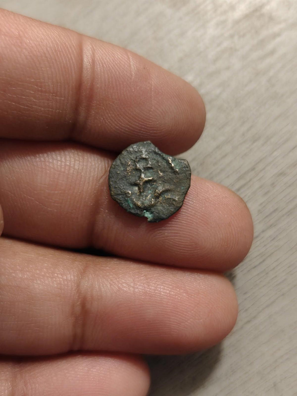 Judaea, Herod I the Great; 40-4 BCE, Prutah Hendin-6219. Jerusalem Coin#