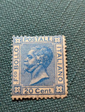 Kingdom Of Italy 1867 20 Centesimi Turin N.T26 Used