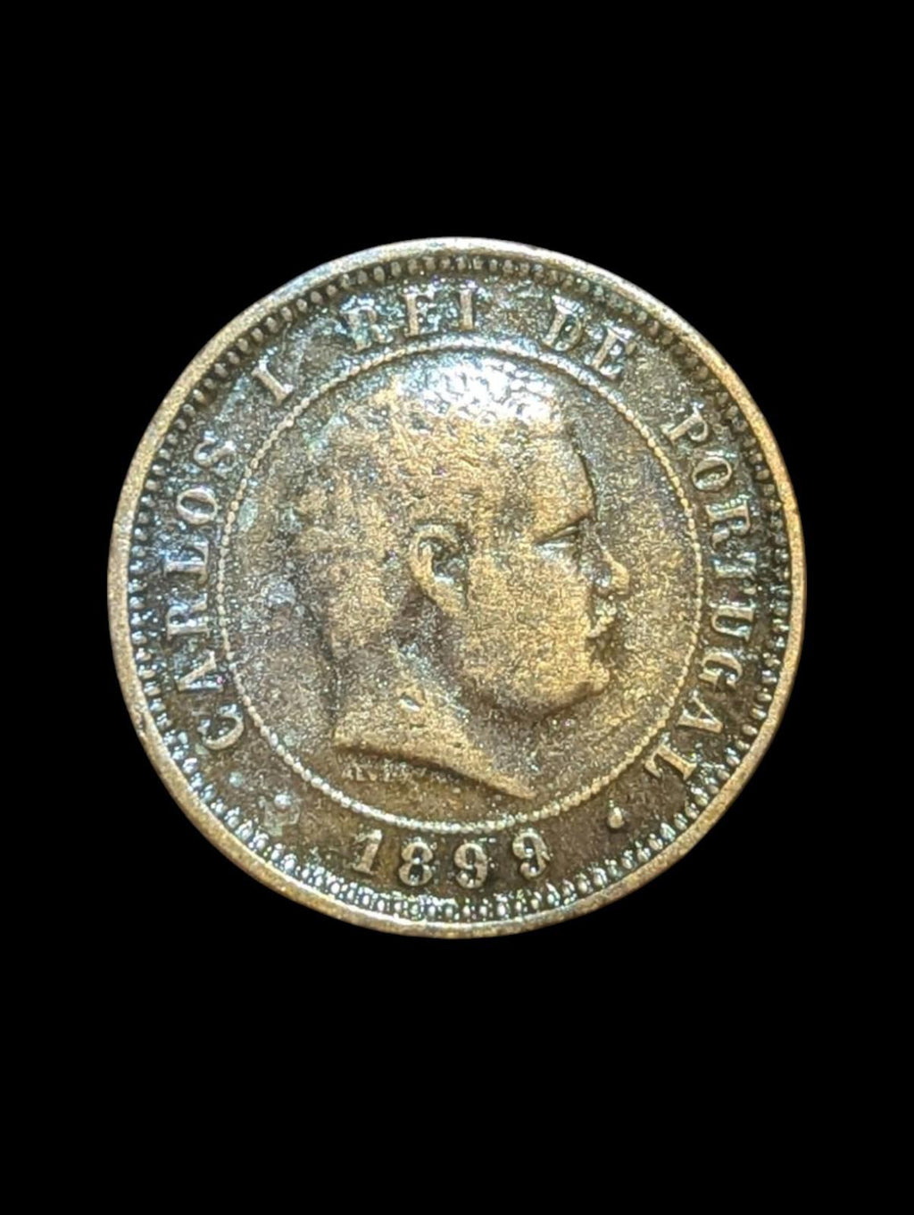 Portugal, 5 Reis, 1899, CARLOS I, KM# 530, Pièce en bronze 🇵🇹