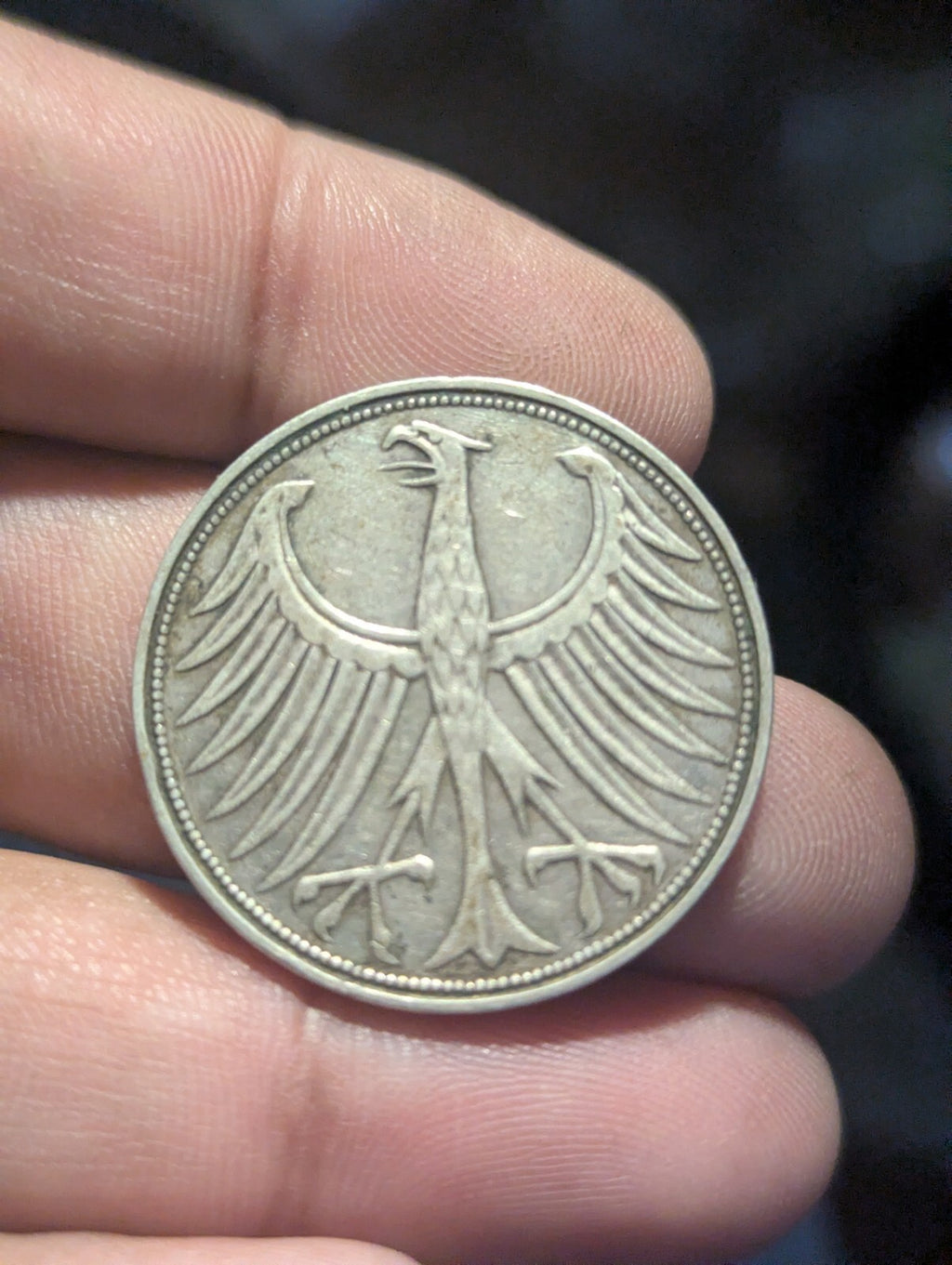 1951-G Germany 5 Marks- Silver- Scarce Better Date Uncirculated