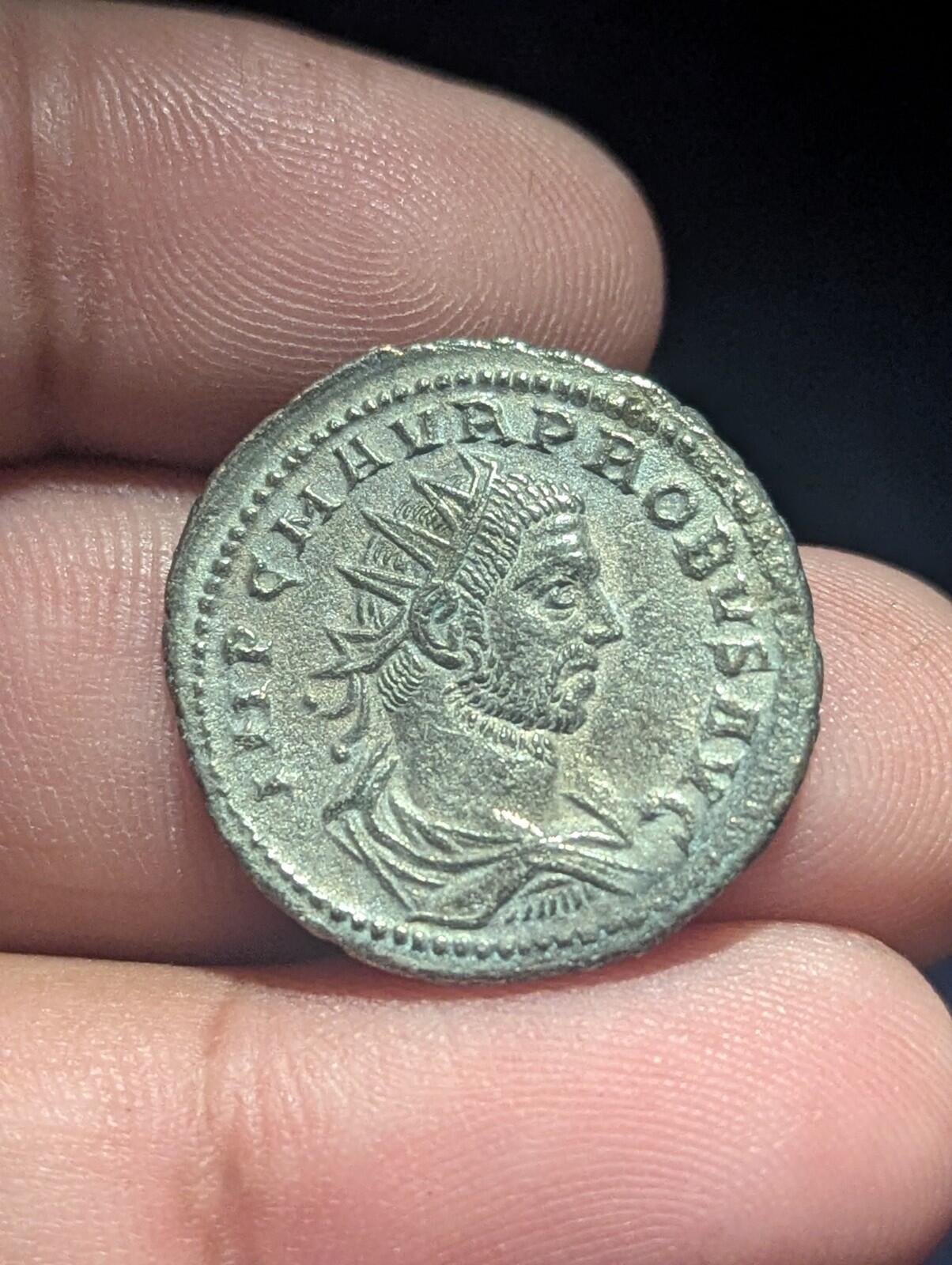 Roman Imperial Probus CLEMENTIA TEMP π XXI Silvered Bronze Antoninianus