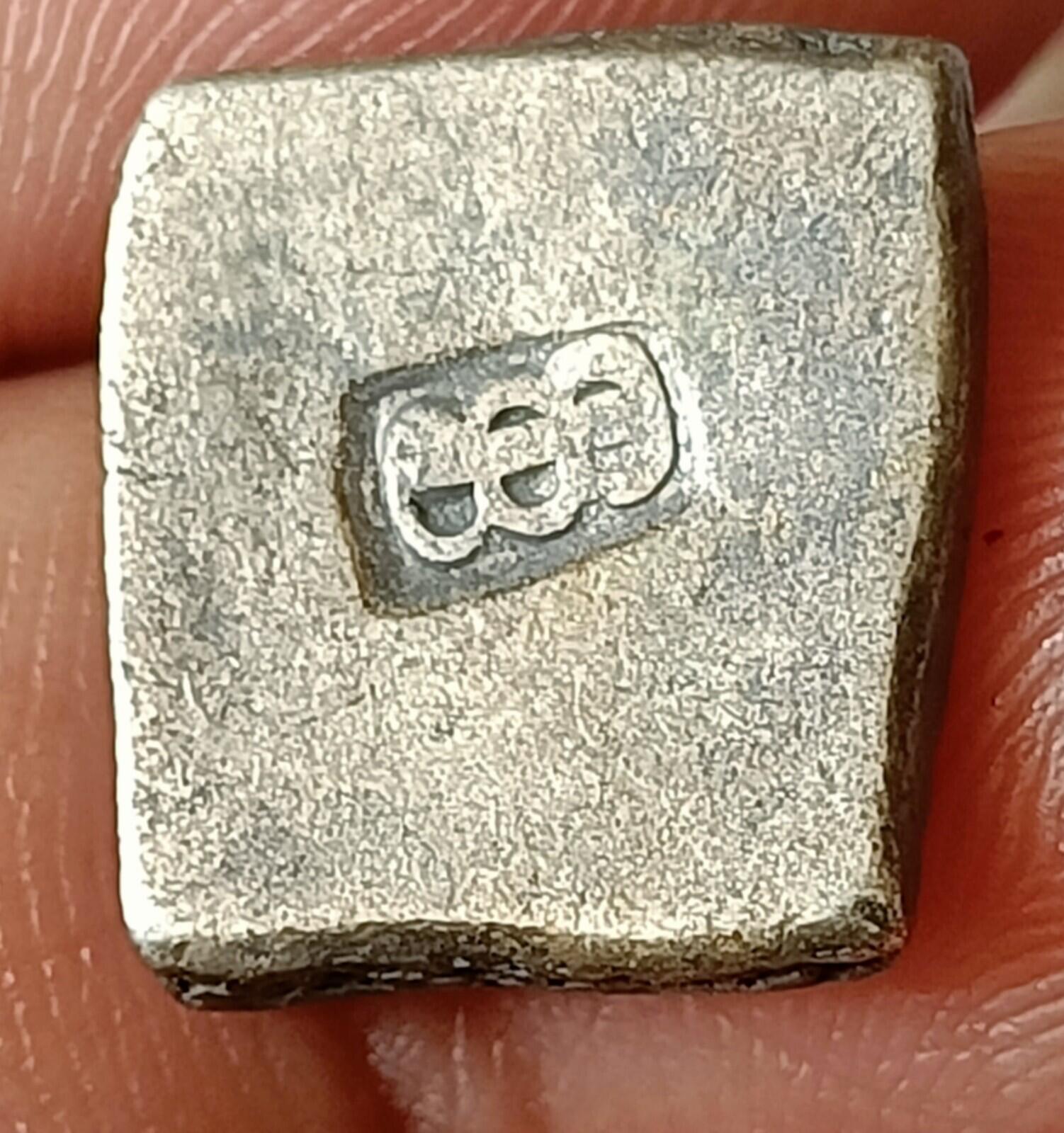 #AB96#India⭐INDUS Valley⭐ Mayuriyan Punch Mark Silver Coin SUN Symbols 300 BC