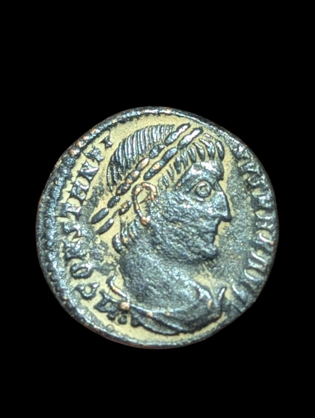 Authentique pièce romaine RARE Max SMKA Gloria Constantin I Soldats