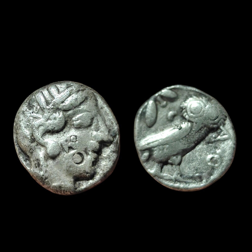 Tétradrachme grec ancien Illyrie Attique Athènes 404 av. J.-C. Pièce de monnaie en argent Chouette