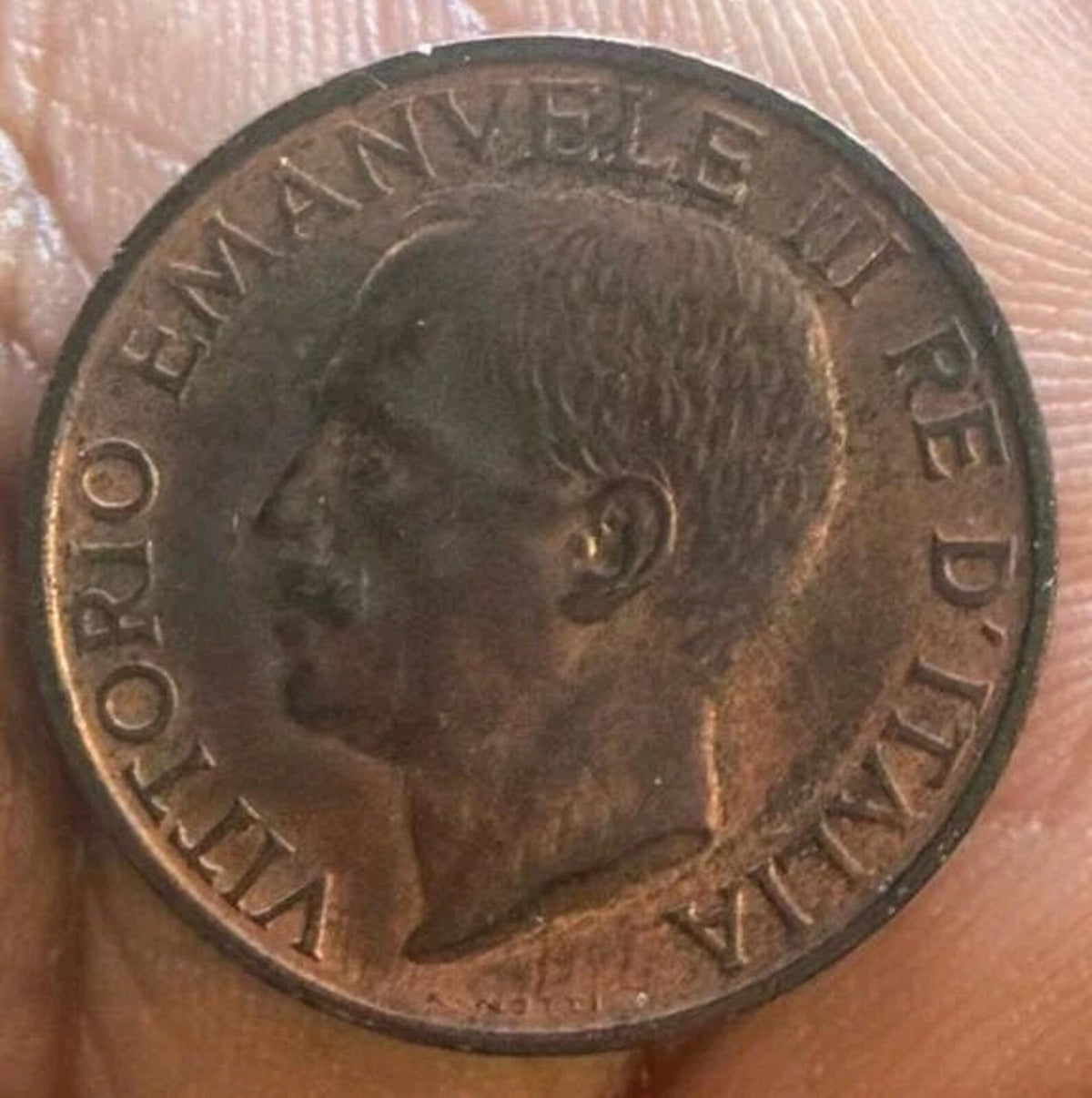 Italy Coin 10 Centesimi - Vittorio Emanuele III | Flower | 1924
