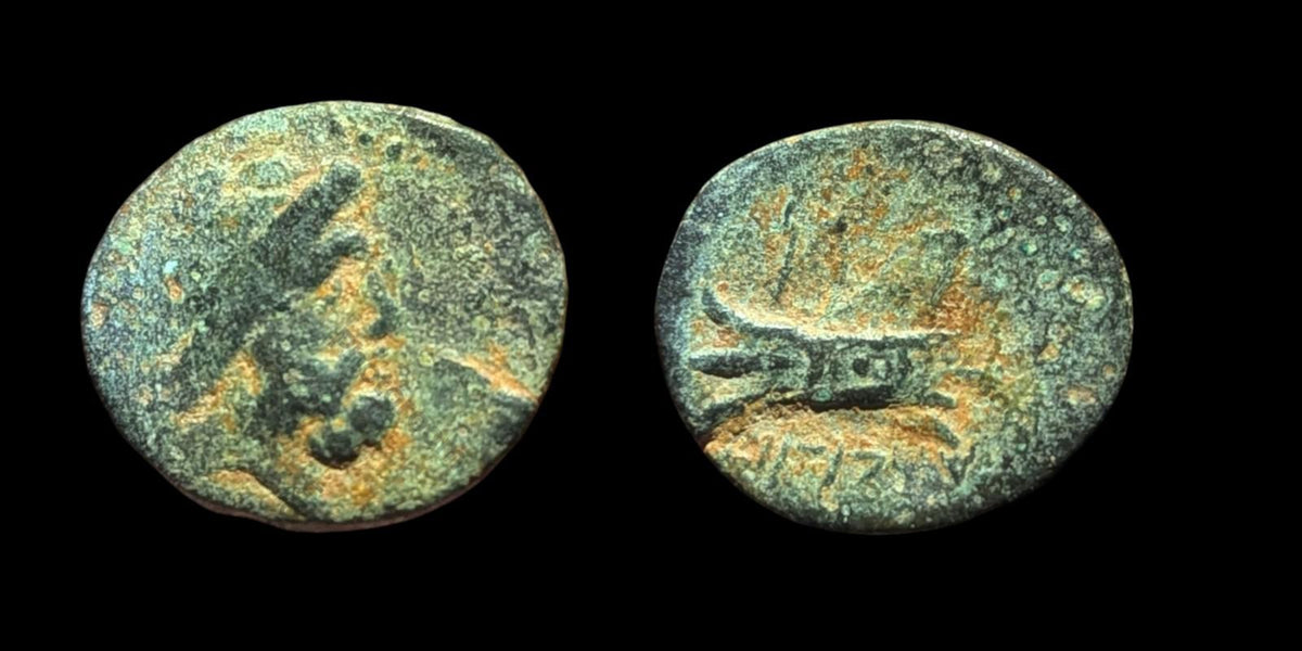 古希腊青铜币 137-51 BC，腓尼基，阿瓦德斯青铜币 SNG-Cop:36 44!