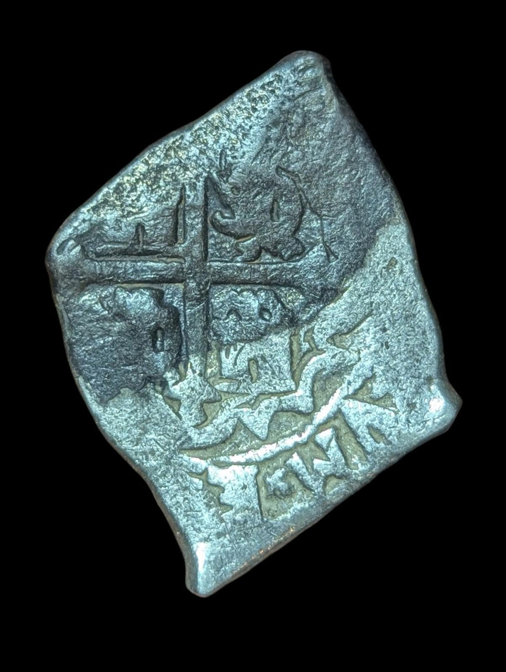 Pirate Cob Mexique colonial espagnol 4 Reales 1711-1728 Rare, 13G Philippe V