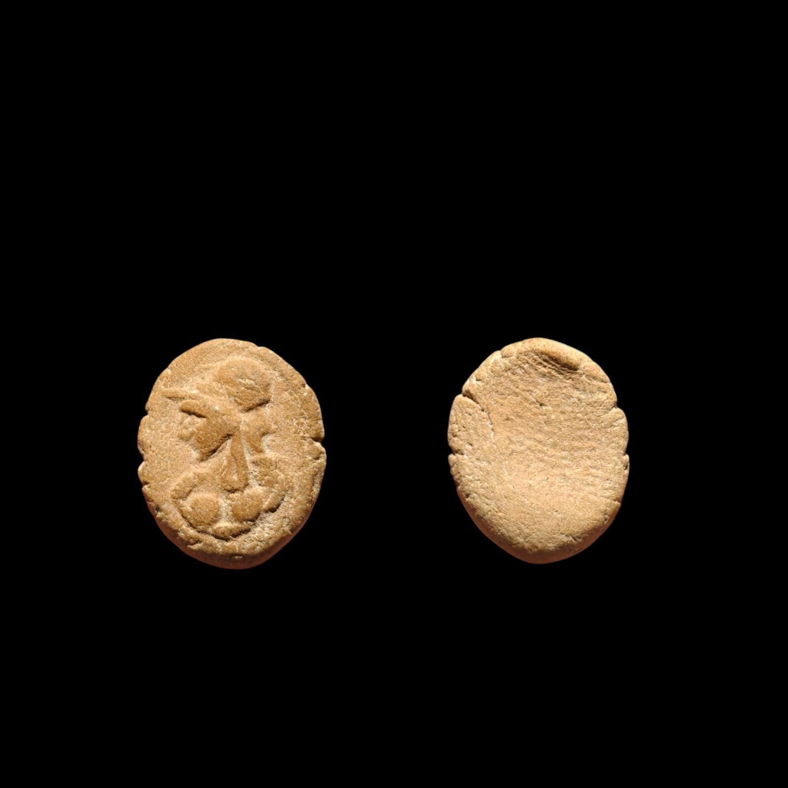 Ancient Greek Roman Circa 1st-3rd centuries AD Terracotta Clay Bullae Tessera