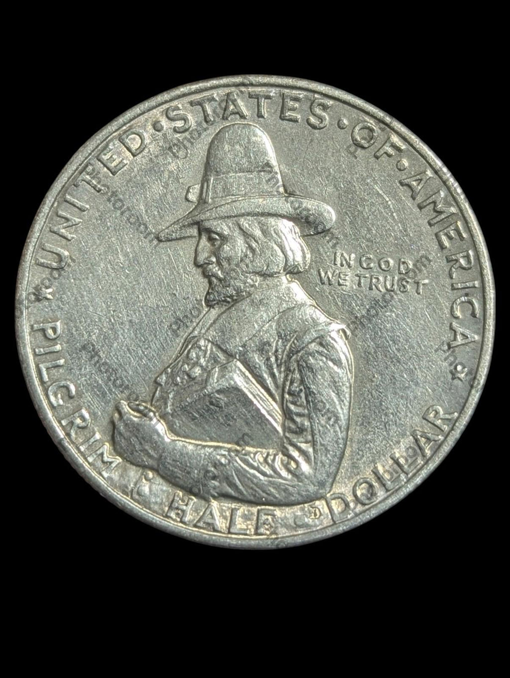 1920 Pilgrim Commemorative Half Dollar Gem MS+... ANTIQUE Tone!!