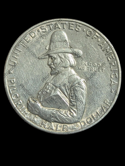 1920 Pilgrim Commemorative Half Dollar Gem MS+... ANTIQUE Tone!!