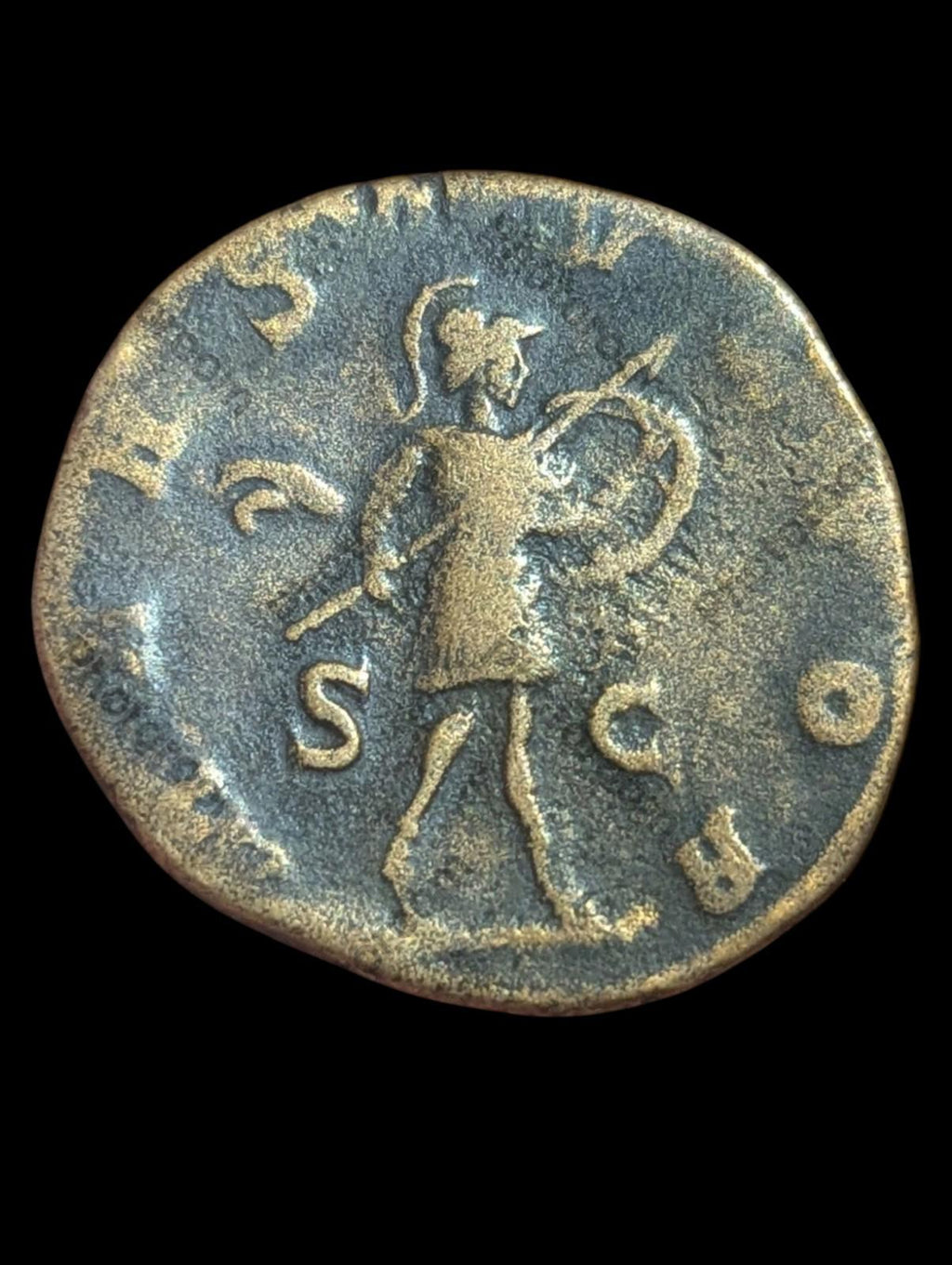 222-235 ap. J.-C. Empire romain Sévère Alexandre Sesterce en bronze Mars Monnaie ancienne