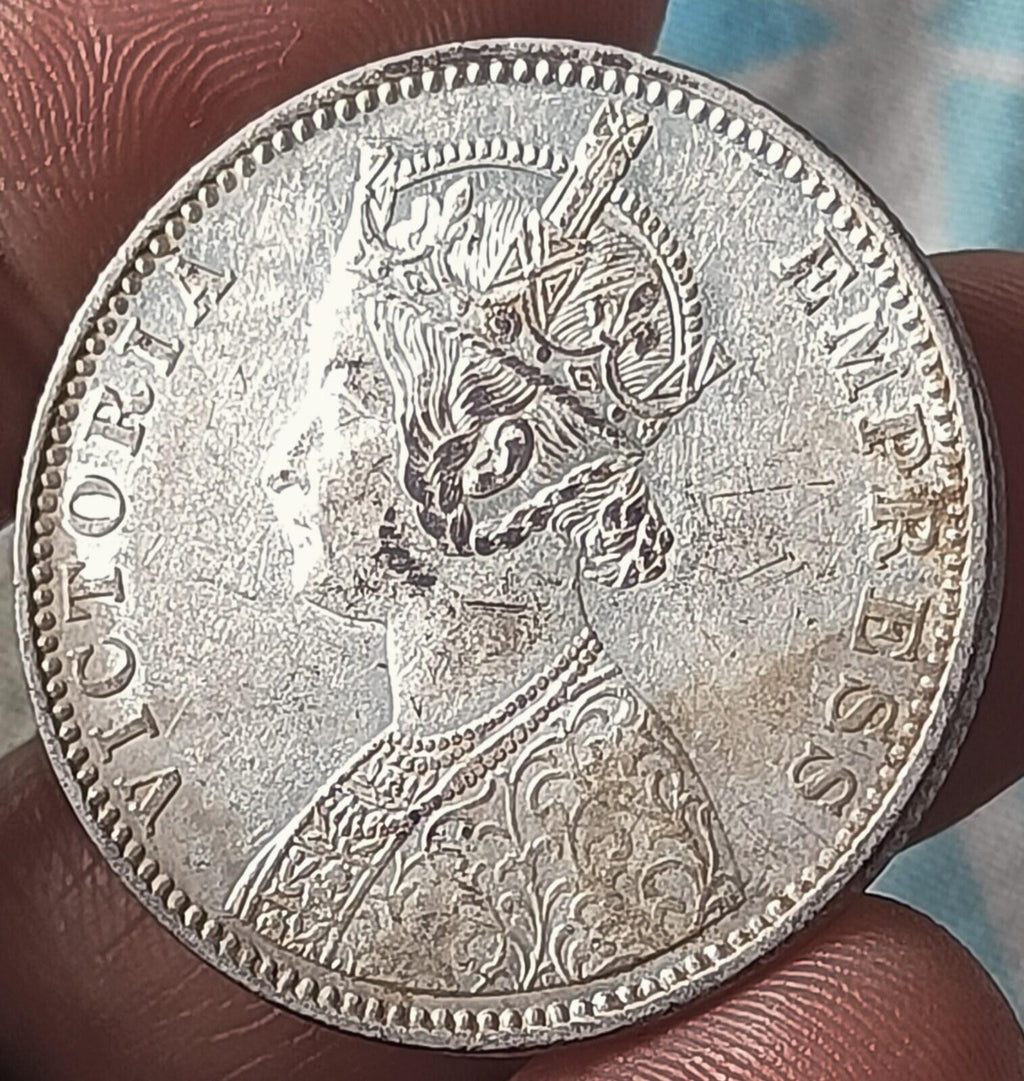 #M23#Victoria-British India colony-Silver Rupee-1901-Bombay Mint 11.6 gm