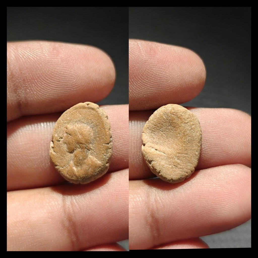 Ancient Greek Roman Circa 1st-3rd centuries AD Terracotta Clay Bullae Tessera