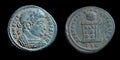 Constantine 321 AD Rare genuine ancient Roman coin Altar globe stars vows Trier - Numis Hobby Shop