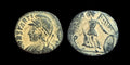 Constantine I Commemorative series, c. 330 - 354. Æ Nike Helmeted Roman Coin - Numis Hobby Shop