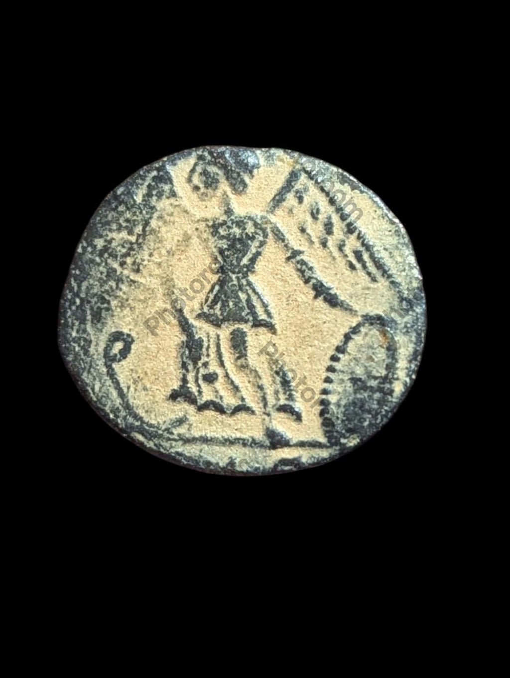 Constantine I Commemorative series, c. 330 - 354. Æ Nike Helmeted Roman Coin - Numis Hobby Shop