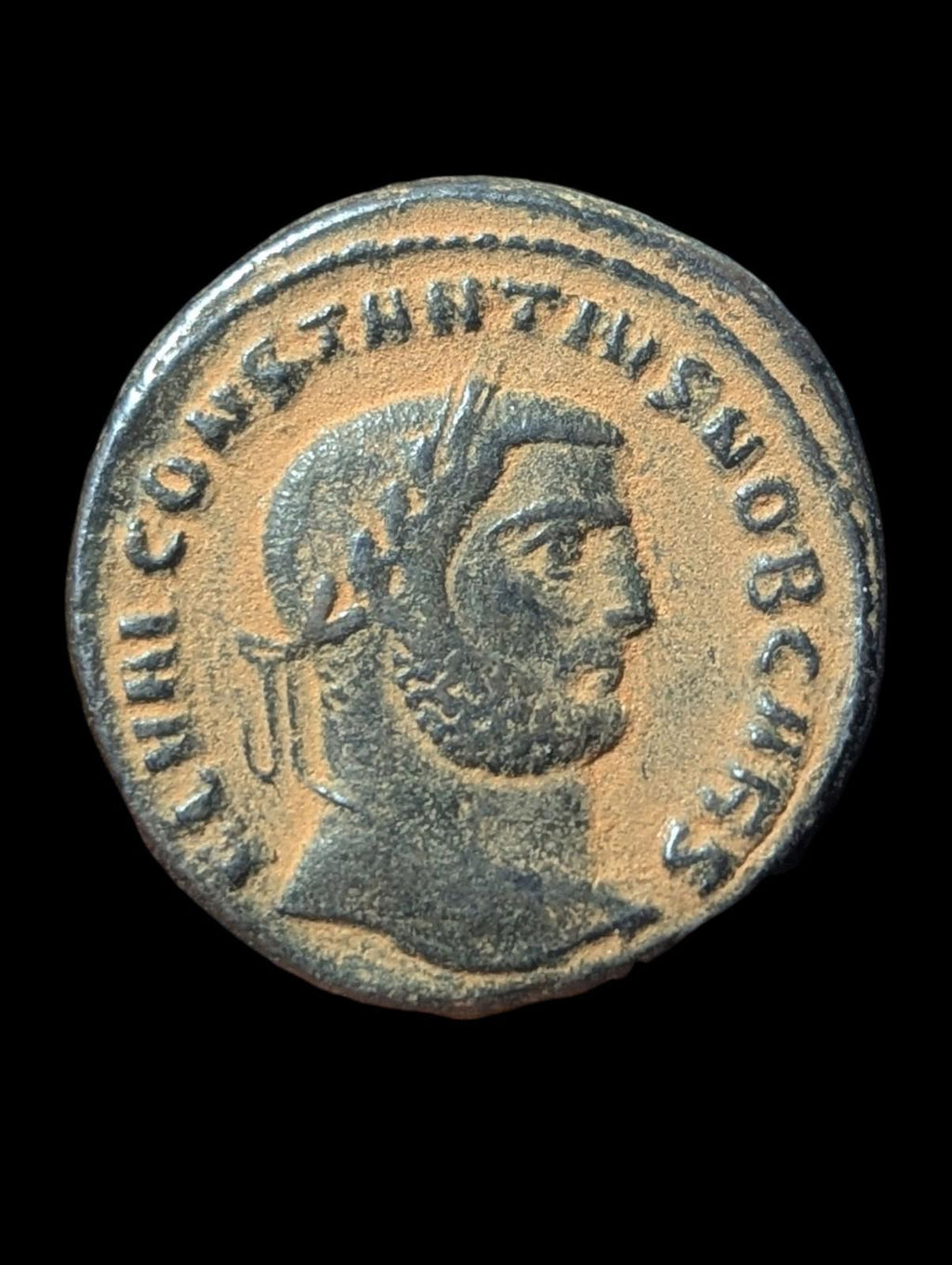 Constantius I, as Caesar 293 - 305 A.D. Follis Good VF GENIO POPV - LI ROMANI 9.2 Gr - Numis Hobby Shop
