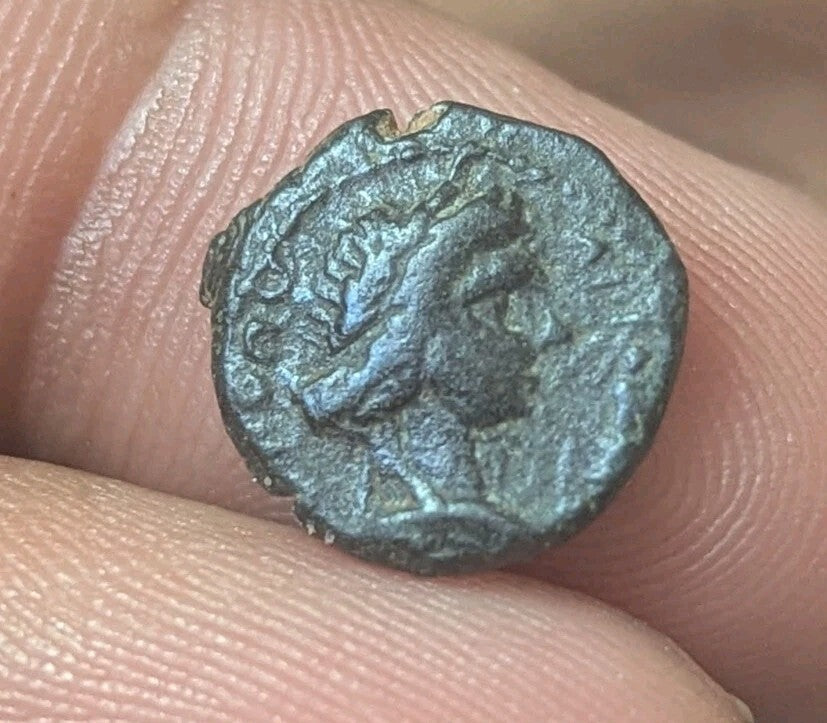 Monnaie romaine AE16 Antioche Bronze Pseudo-Autonome Lyre 62-63 ap. J.-C. Néron