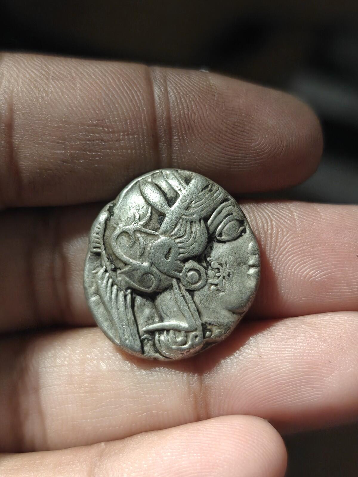 Ancient Greek Tetradrachm Illyria Attica Athens 404 BC Silver Owl Coin