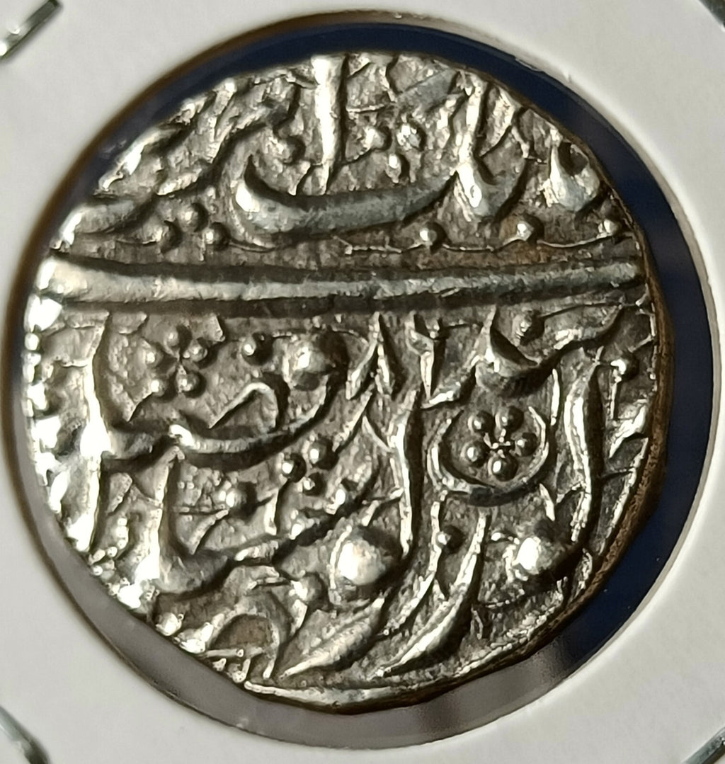 #UN3#Sikh Empire Real silver Rupee of Maharaja Ranjit Singh 1884/86 VS Top grade