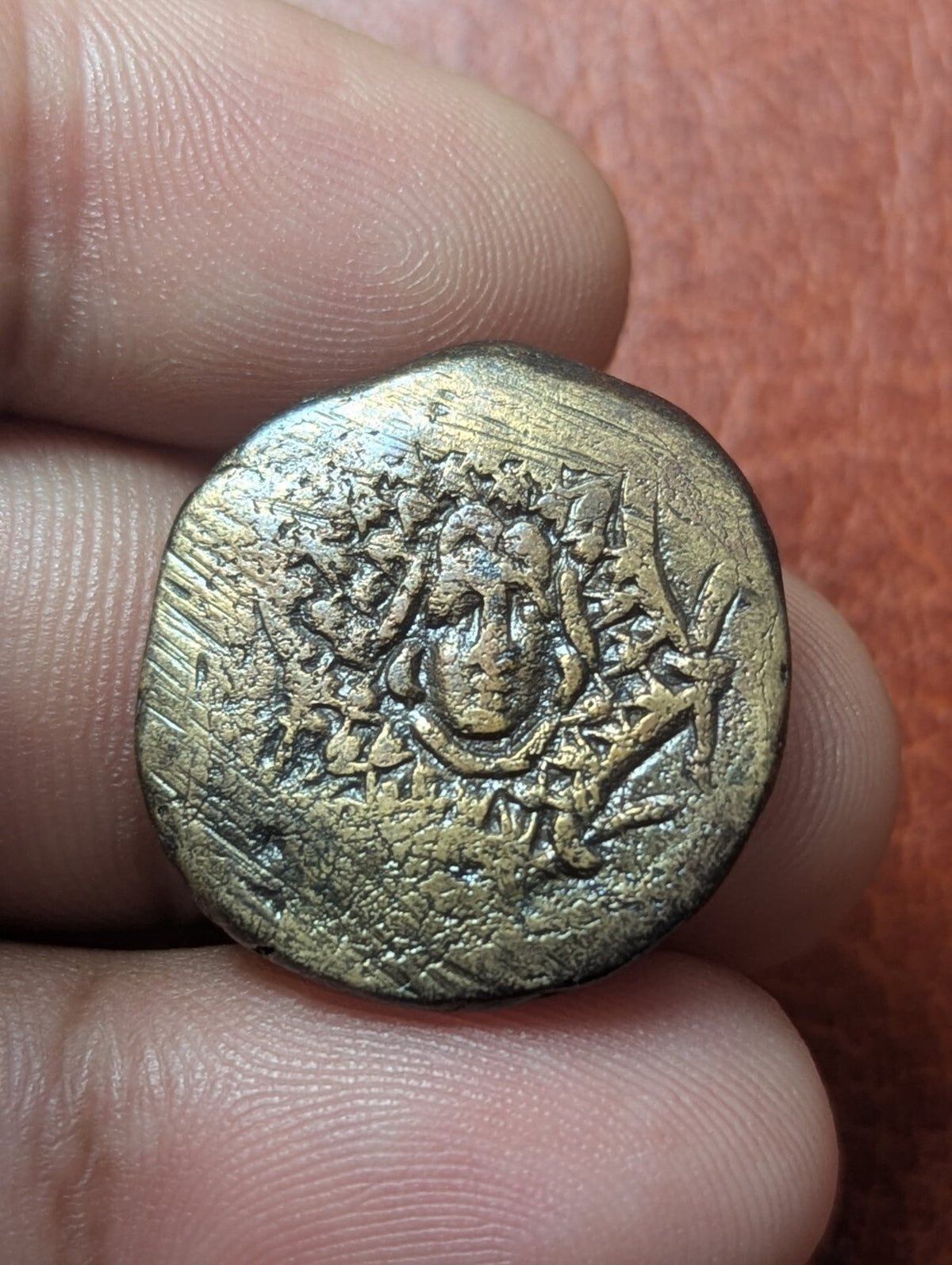 Greek Bronze Coin - Amisos Pontos 120-63 BC - Mithradates VI Eupator AEGIS Nike*