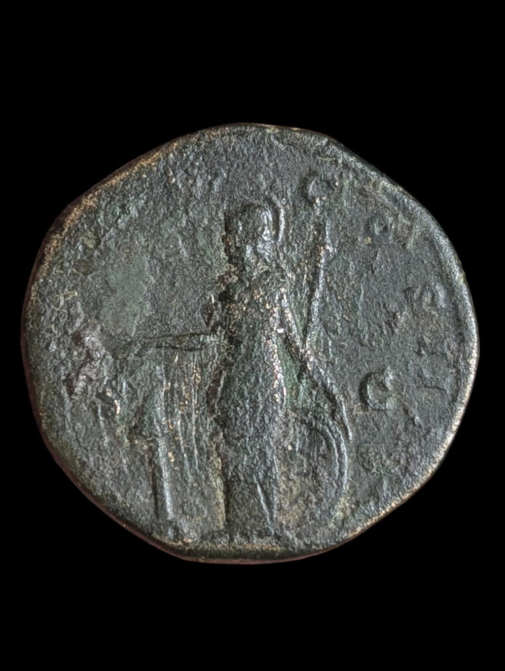 EMPEROR COMMODUS Ancient Roman Coin Sestertius 179AD MINERVA - RIC1599