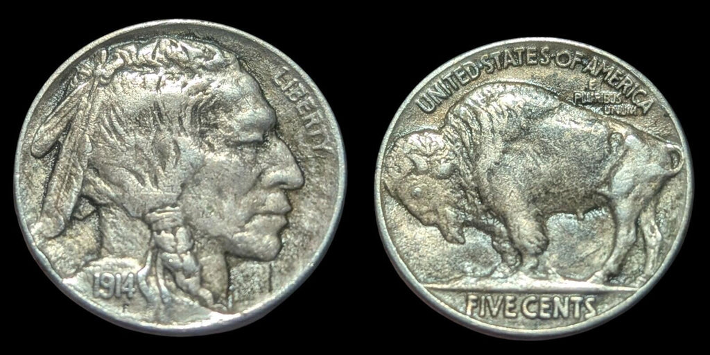 Magnifique Nickel Buffalo 1914 TTB/UNC belle patine