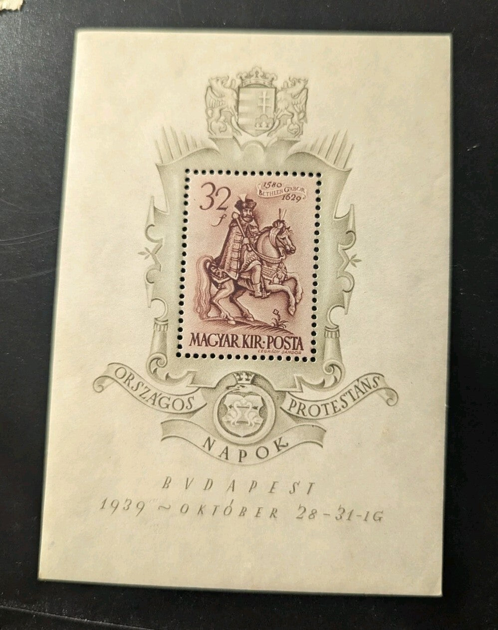 Hungary 1939 Sheet perf MNH Prince Gabriel Bethlen