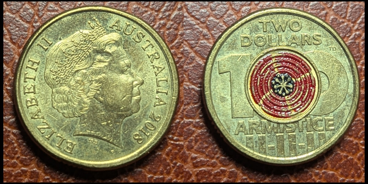 Australie 2018 Aluminium-Bronze 2 Dollars. Armistice. Elizabeth II. KM# 3534