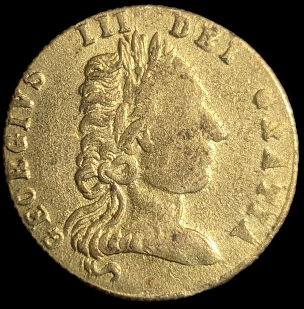 JETON EN LAITON GEORGE III MEMORY OF THE GOOD OLD DAYS 1797 Spade Guinea - 26mm