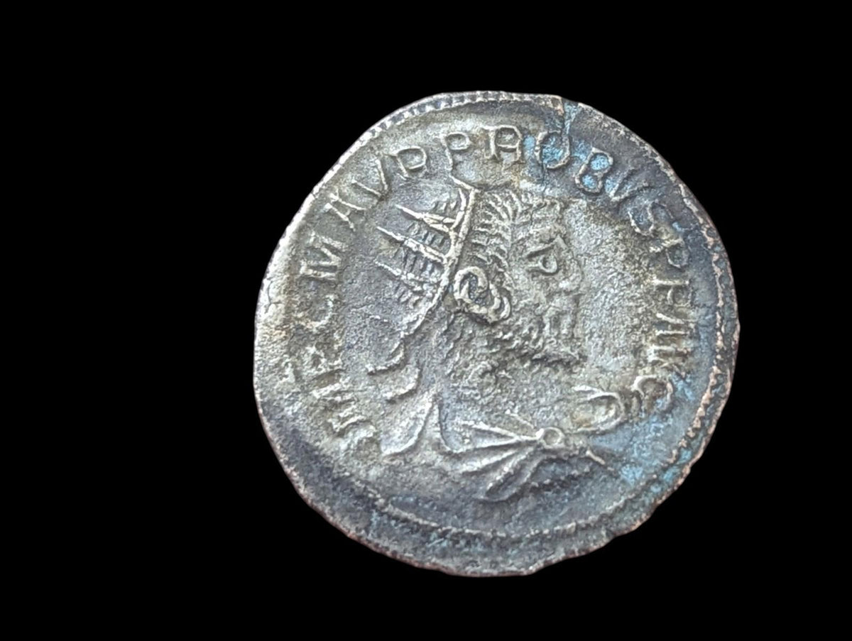 Roman Imperial Probus CLEMENTIA TEMP S XXI Silvered Bronze Antoninianus, 3.3 G