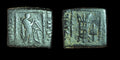Excellent grade Indo Greek copper Apllodotus I RARE 165 BC Petite unité.