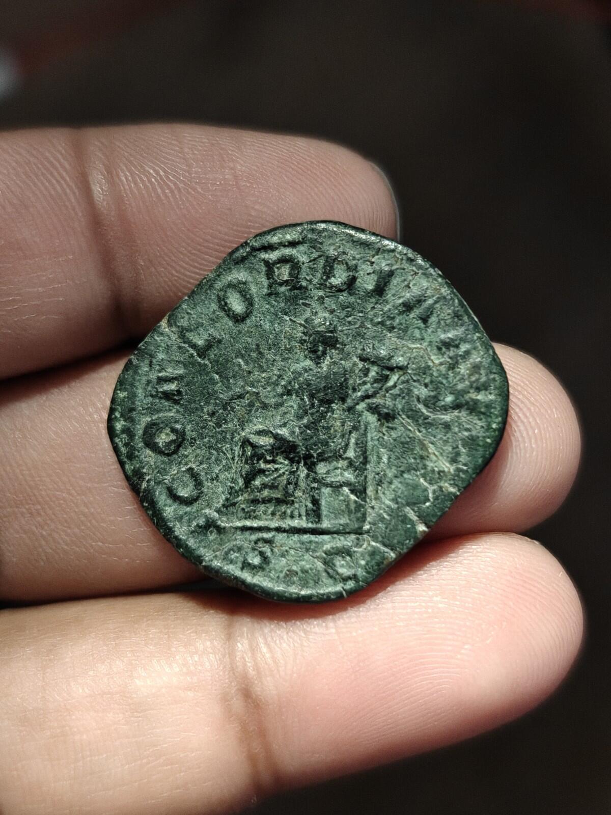 222-235 AD Roman Severus Alexander Sestertius CONCORDIA Ancient Coin