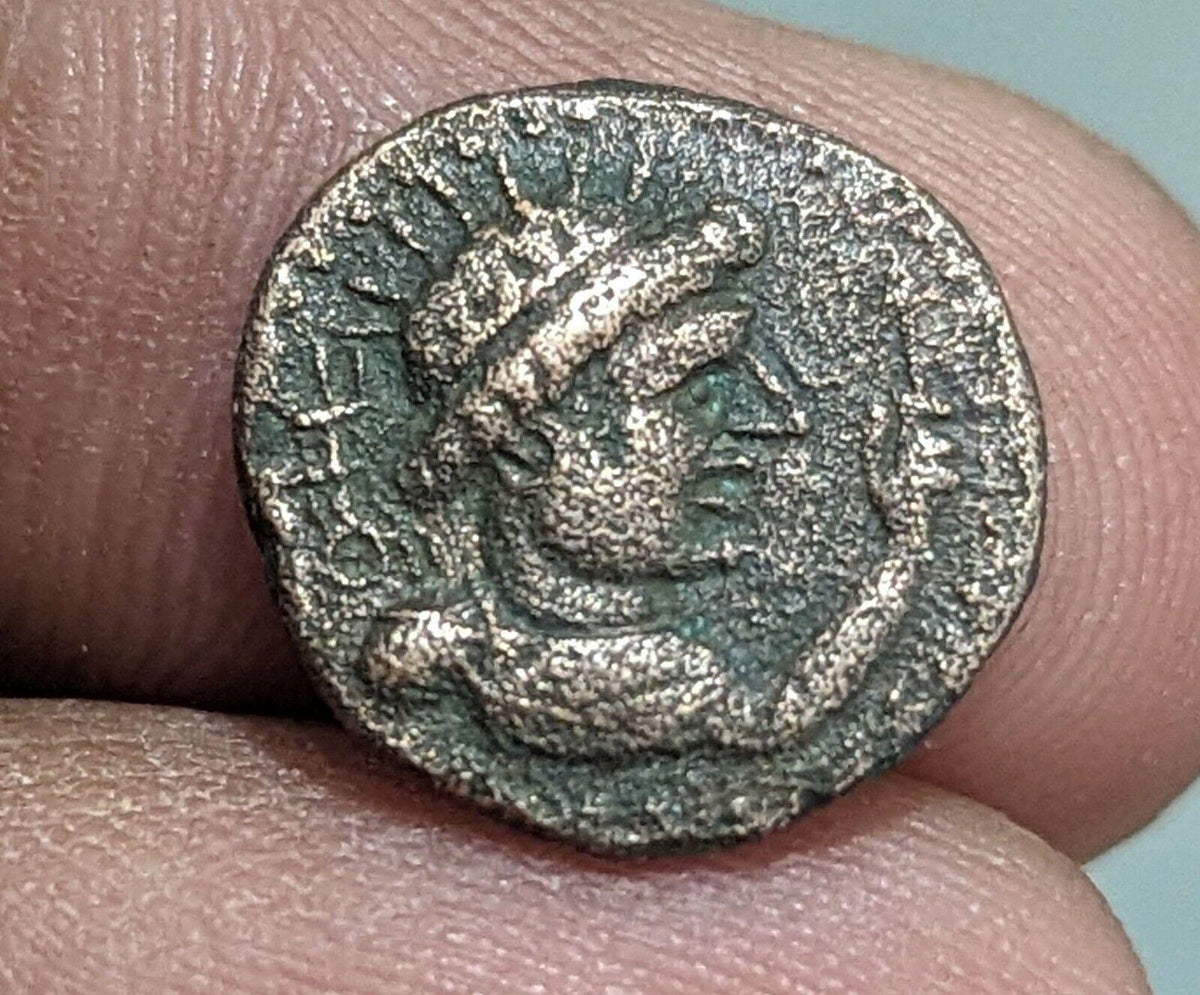 INDE Ancien Empire Kushan, Roi Soter Megas Cavalier à cheval pièce de cuivre 1/4 unité