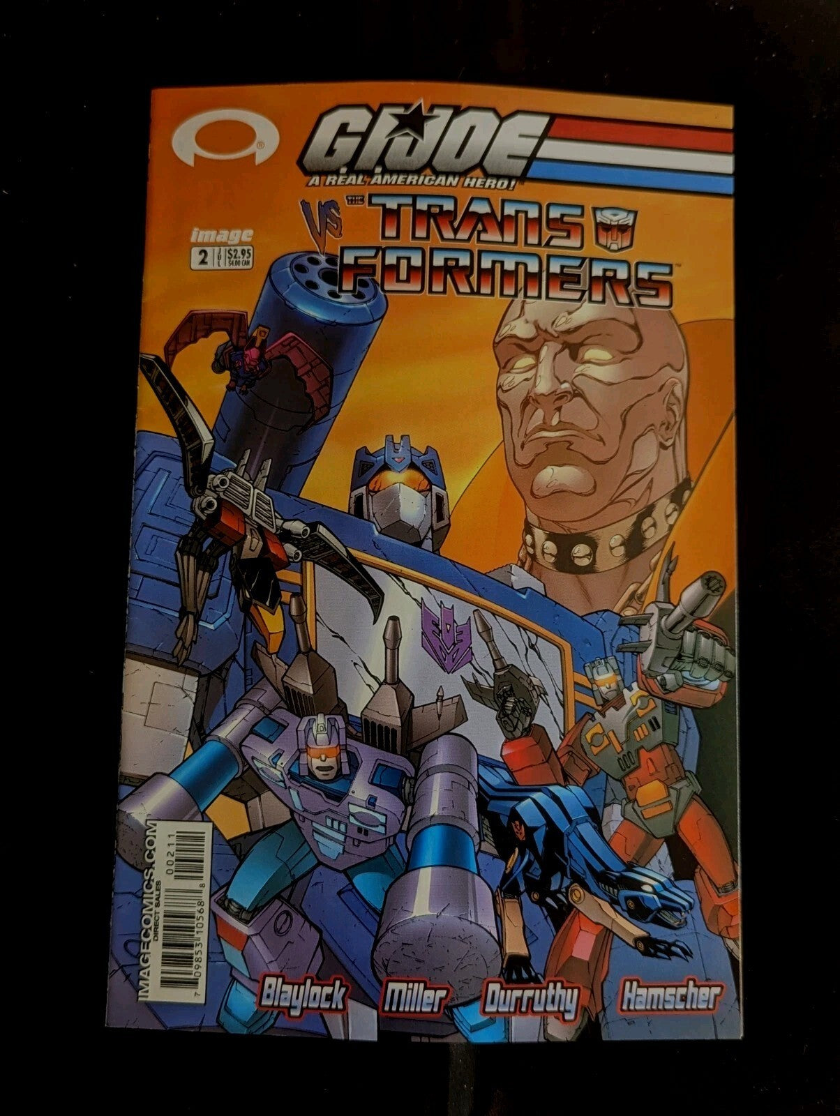 Image Comics G.I. JOE VS TRANSFORMERS #2 Soundwave Destro 1ST PRINT Mint Cond.