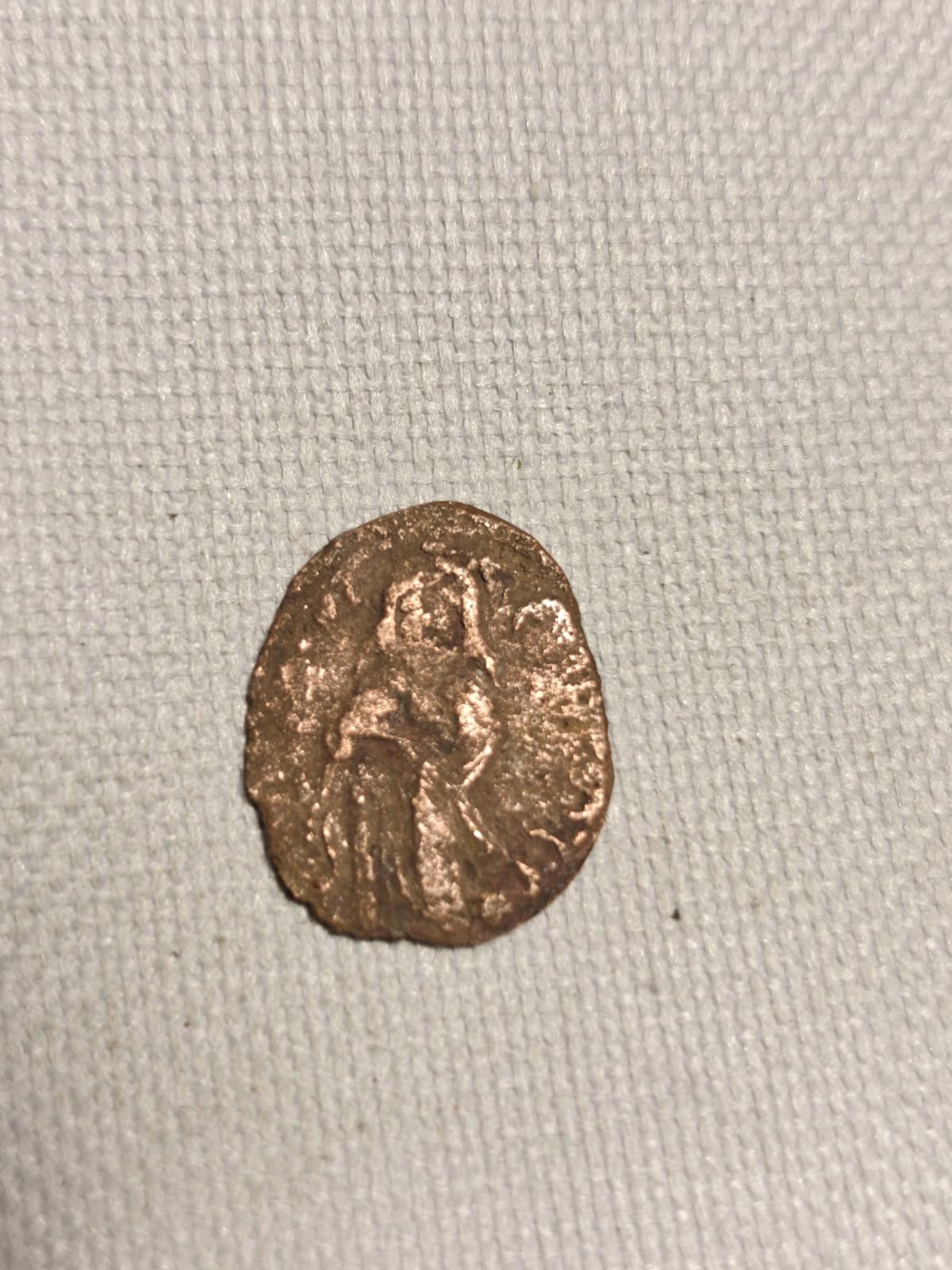 Arab Byzantine Umayyad Mu'awiya Standing Caliphate With KALIMA Islamic Coin&%