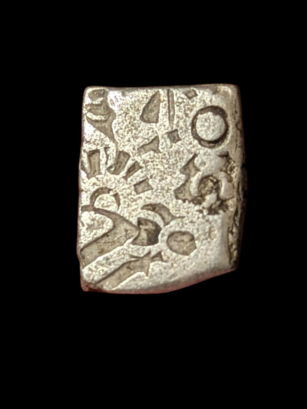 India ⭐ INDUS Valley Mayuriyan Punch ⭐ silver Coin 300 BC