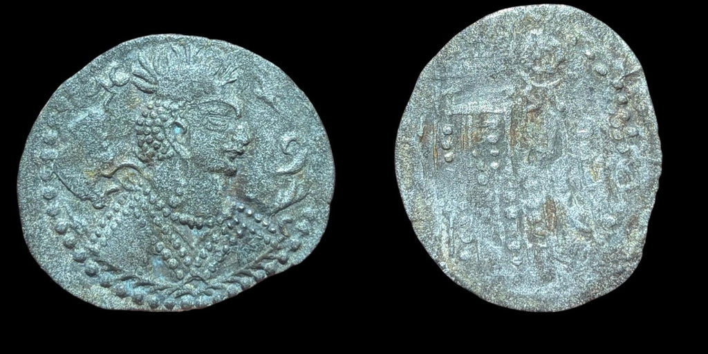 HUNNIC TRIBES or Nezak Huns Nezak Shah 500AD ANCIENT Drachm Coin Rare 🥈 Silver
