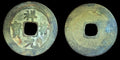Chine Dynastie Song du Nord Cash Hsiang Fu Yuan Pao 1008-1016 apr. J.-C. Écriture orthodoxe S 474
